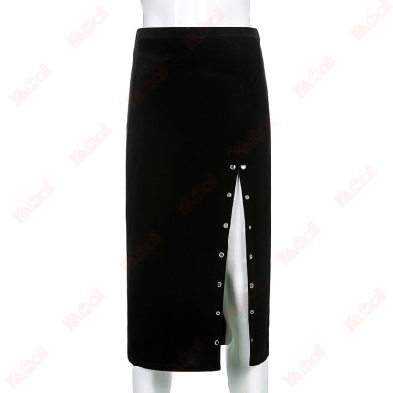 ladylike long black sexy skirt